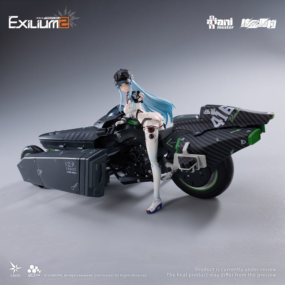 【新品】核金重構(Nuclear Gold Reconstruction) ドールズフロントライン2:エクシリウム クルカイ-スピードスター 1/12 完成品アクションフィギュア&モーターバイク 1/12 プラスチックキット セット / AniMester×核金重構 発売日:2026年12月頃