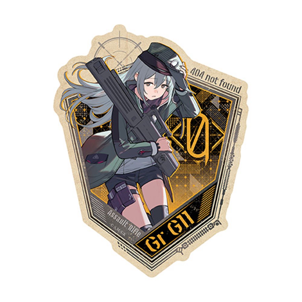 【新品】ドールズフロントライン トラベルステッカー 7.Gr G11 / エンスカイ 発売日:2022年03月頃
