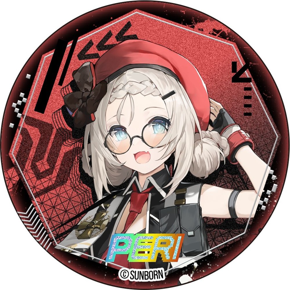 【新品】ドールズフロントライン2 ホログラム丸缶バッジ ペリー / サンボーンジャパン 発売日:2025年08月頃